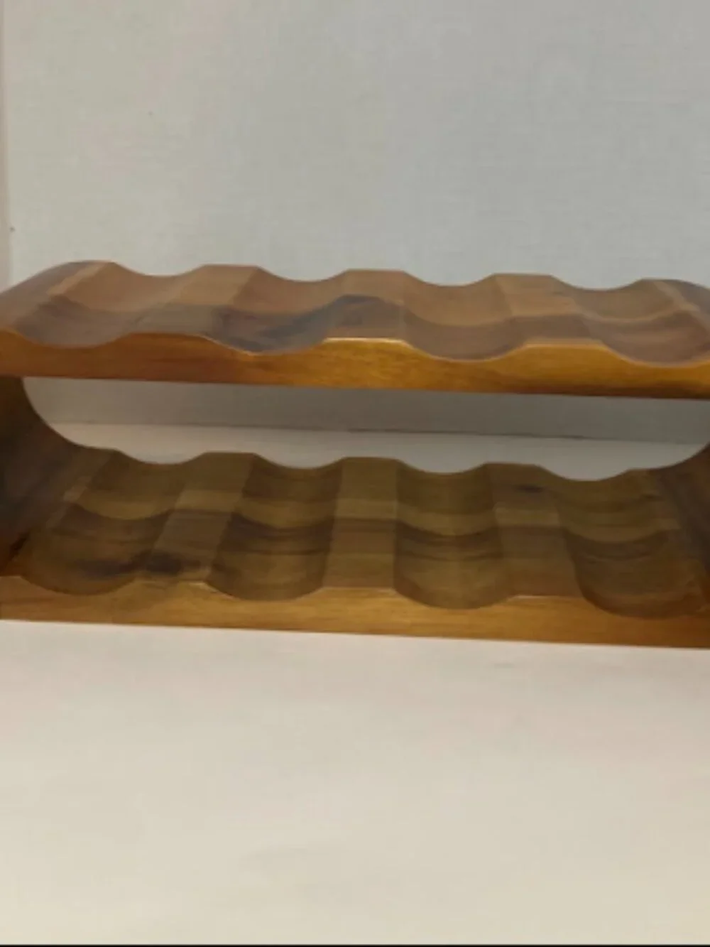 Freestanding 8 Bottle Wood Wine Rack